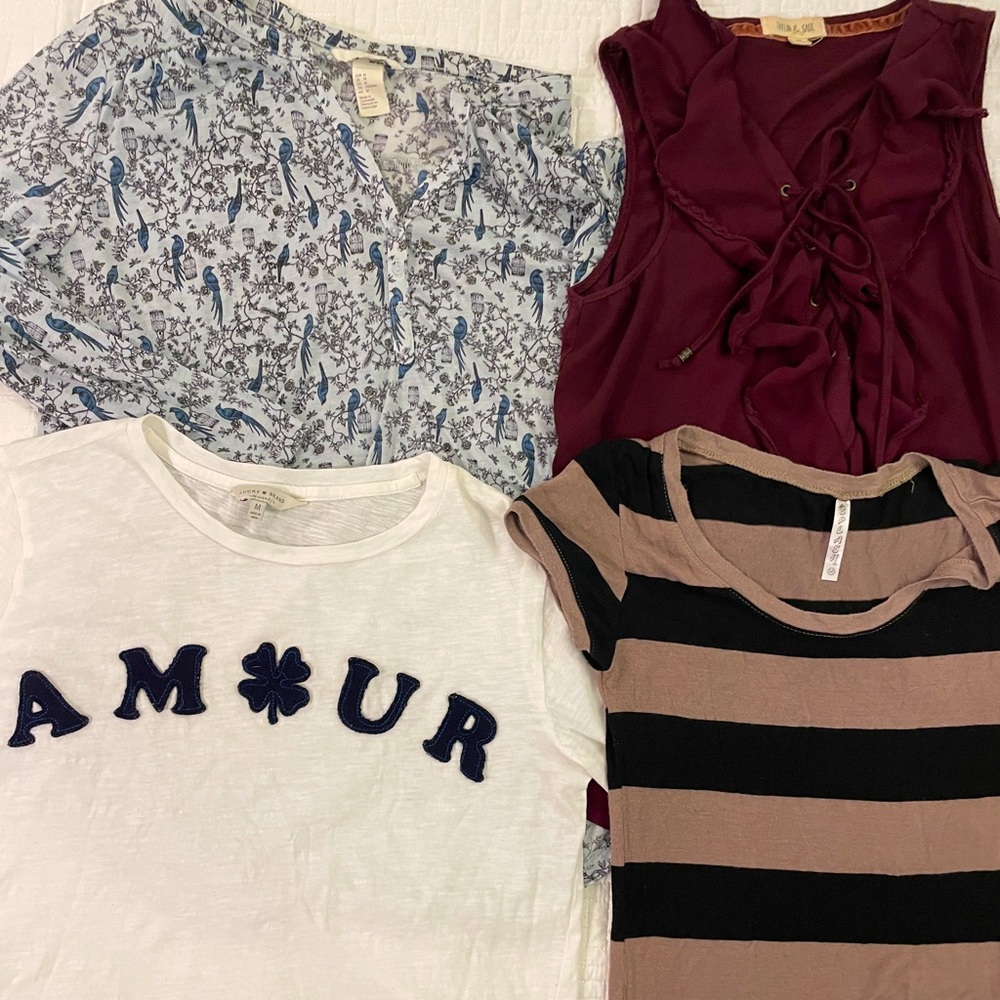 Lot of Juniors size M Tops